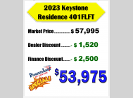 Used 2023 Keystone RV Residence 401FLFT image