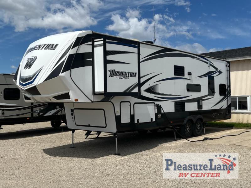 Used 2015 Grand Design Momentum MClass 328M Toy Hauler Fifth Wheel at