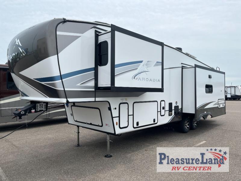 New 2024 Keystone RV Arcadia 3260RL Fifth Wheel at PleasureLand RV