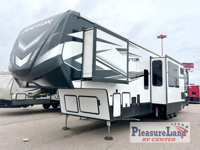 Used 2021 Keystone RV Raptor 423 Toy Hauler Fifth Wheel at PleasureLand ...