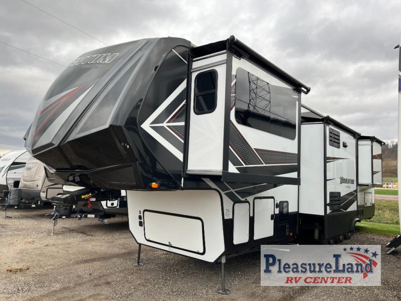 Used 2020 Grand Design Momentum 376TH Toy Hauler Fifth Wheel at ...