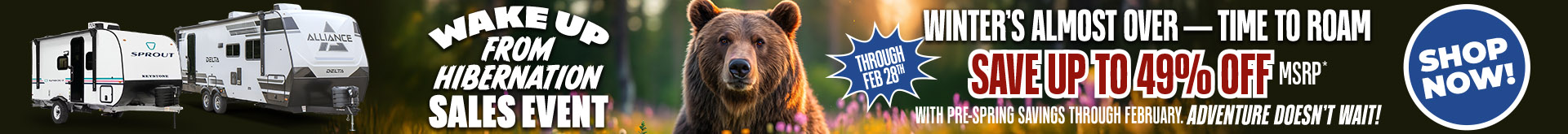 Wake Up From Hibernation Sales Event