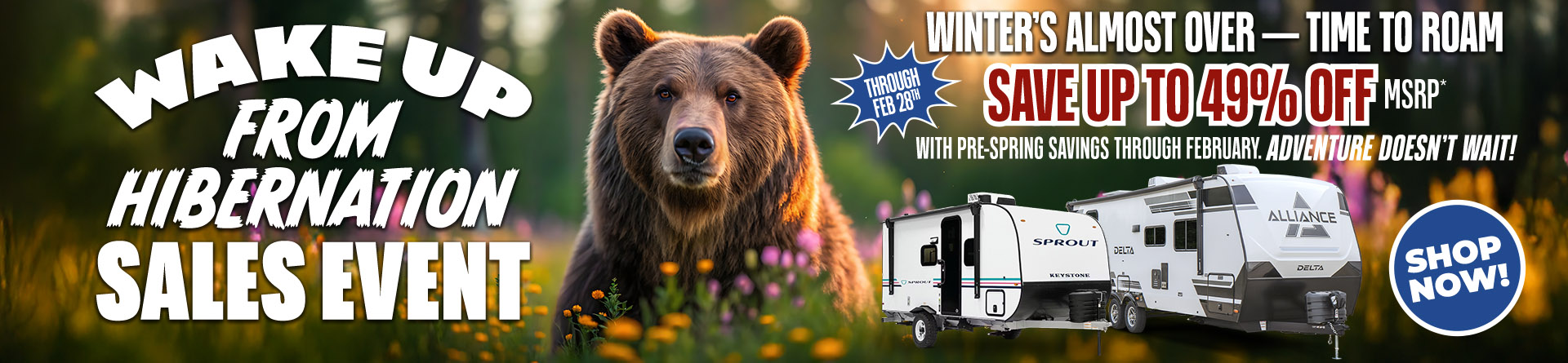 Wake Up From Hibernation Sales Event