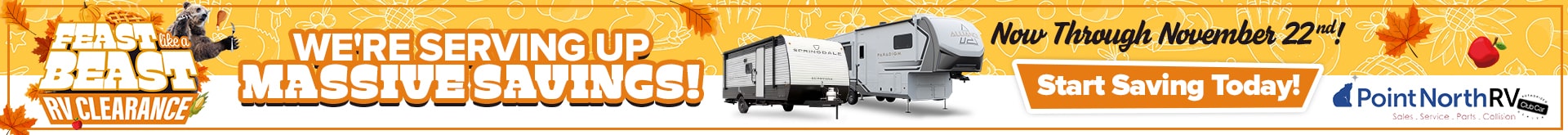 Feast Like a Beast RV Clearance