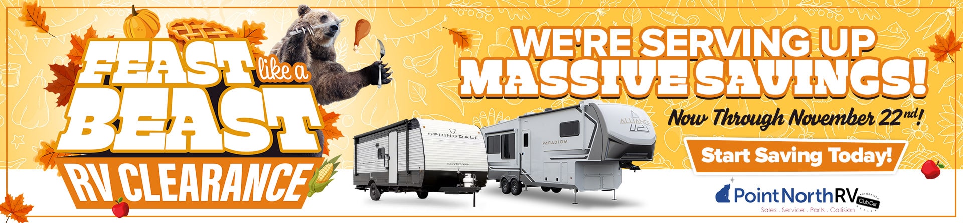 Feast Like a Beast RV Clearance