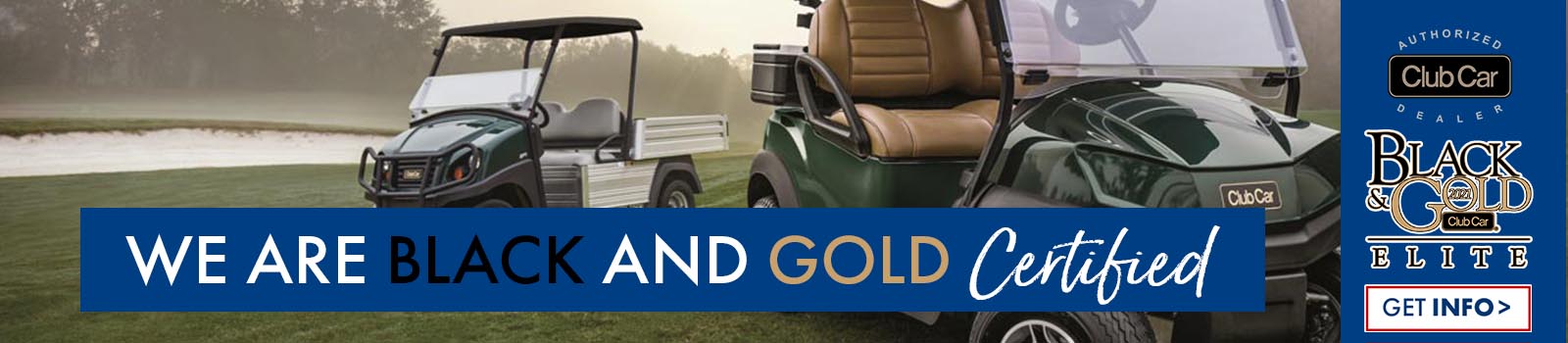 Club Car Black & Gold Elite