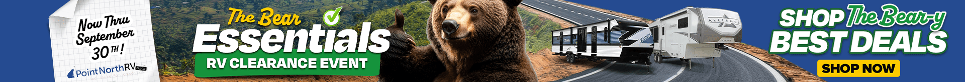 The Bear Essentials RV Clearance Event