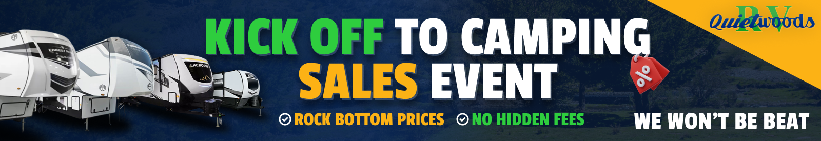 Kick Off to camping sales event