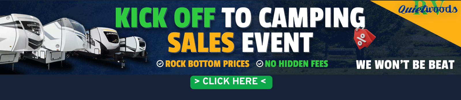 Kick Off to camping sales event
