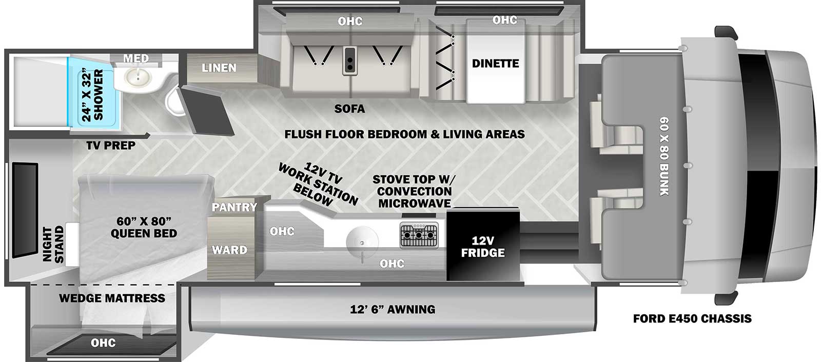 SUNSEEKER 2550DSLE Floorplan