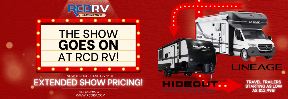 The Show Goes On RCD RV Special Pricing Deals Extended