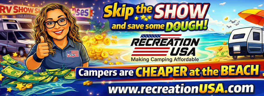 Recreation USA  Skip the shows Save some dough campers are cheaper at the beach Recreation USA Myrtle Beach South Carolina