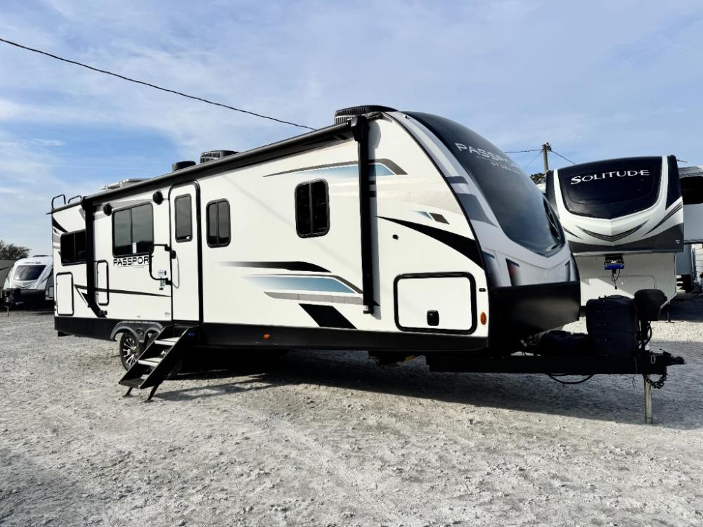 Used 2023 Keystone RV Passport GT 2704RK travel trailer exterior at Recreation USA in Longs SC