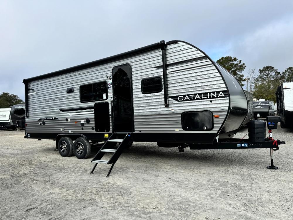 New 2026 Coachmen Catalina Legacy Edition 243RBS exterior with 18-foot power awning at Recreation USA in Longs, SC