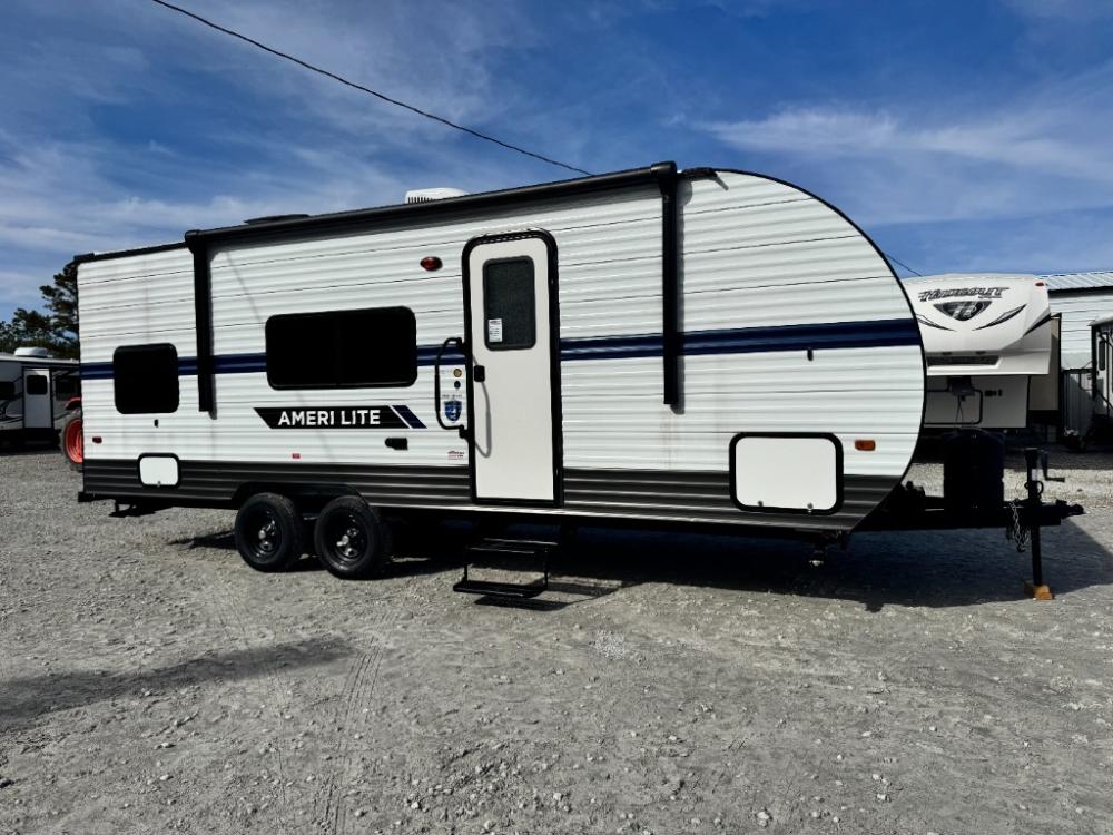 Used 2022 Gulf Stream Ameri-Lite 248BH travel trailer exterior at Recreation USA in Longs SC