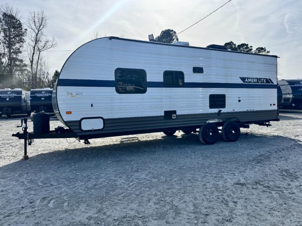 Used 2022 Gulf Stream Ameri-Lite 248BH travel trailer exterior at Recreation USA in Longs SC