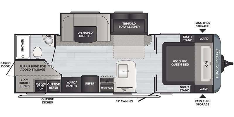 2024 Keystone Passport SL travel trailer 268BH