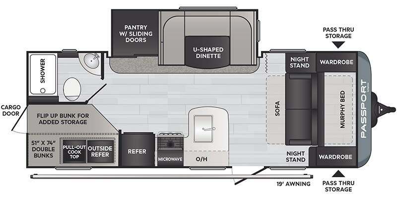 2024 Keystone Passport SL travel trailer 221BH