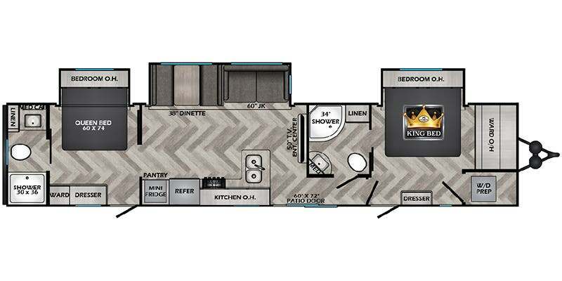 2024 CrossRoads Zinger travel trailer ZR390DB