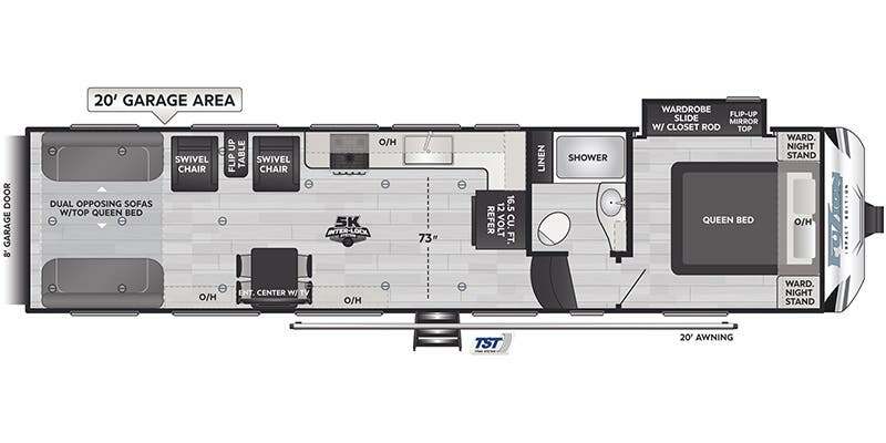 2024 Keystone Fuzion Impact Edition toy hauler 3120