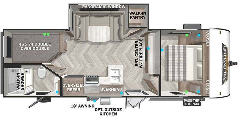 Used 2022 Forest River RV Wildwood X-Lite 240BHXL