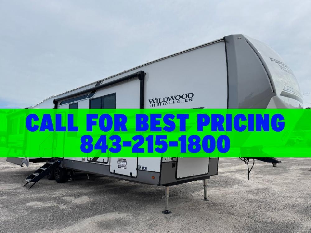 Brand New 2026 Wildwood Heritage Glen 380WDR Fifth Wheel