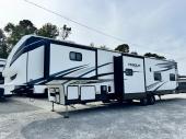 Used 2021 Forest River Vengeance Rogue Armored fifth wheel toy hauler VGF383G2