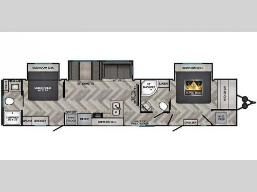 2024 CrossRoads Zinger travel trailer ZR390DB