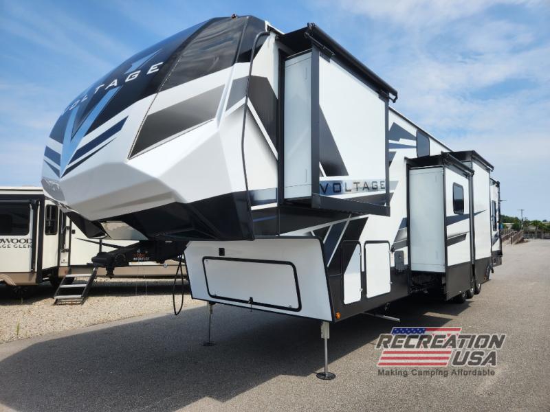 New 2025 Dutchmen RV Voltage Triton 4271 Toy Hauler Fifth Wheel at