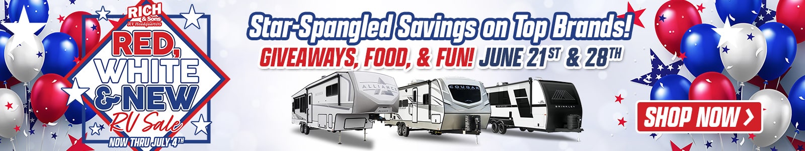 Red White and New Sales Event