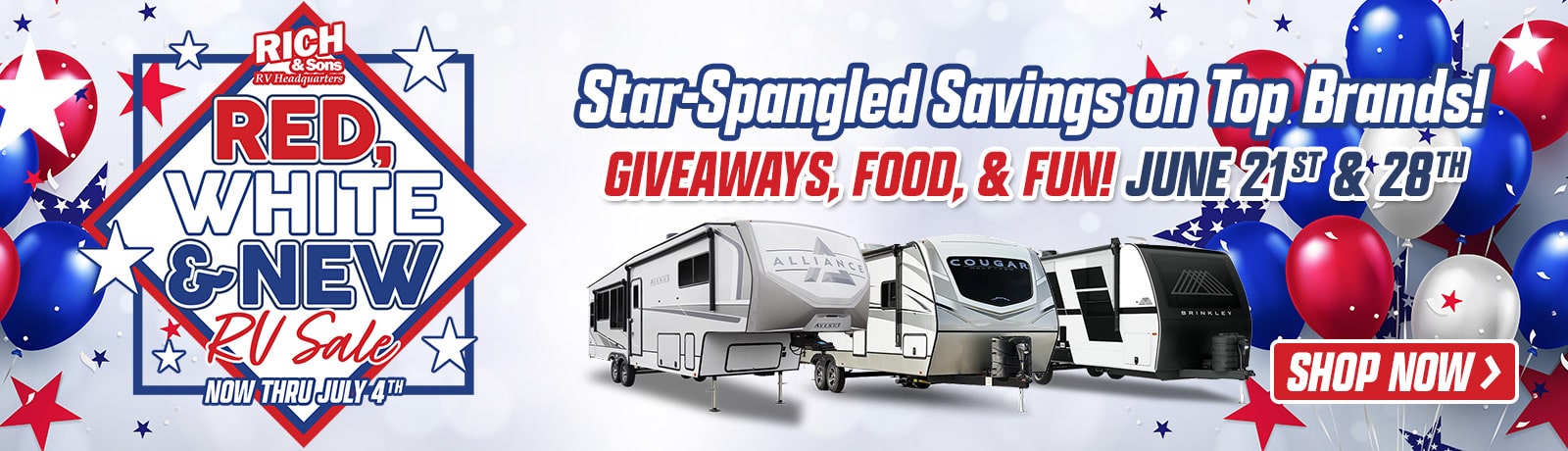 Red White and New Sales Event
