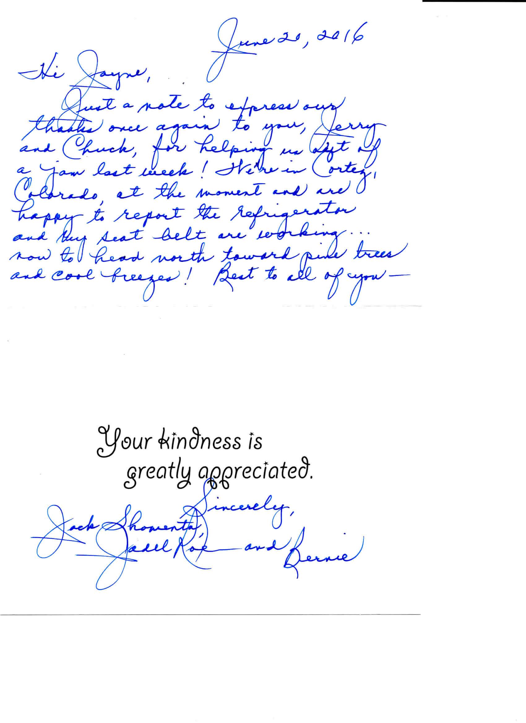 Jack S. Letter