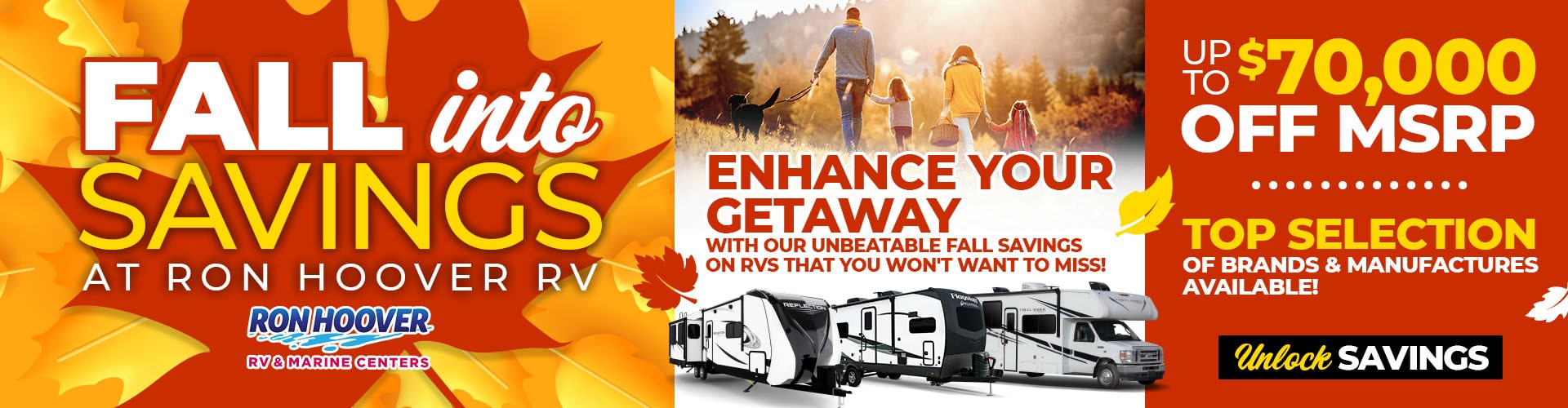 Ron Hoover RV's Fall Into savings