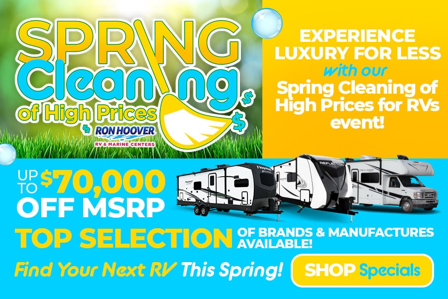 Ron Hoover RV's Spring Cleaning of High Prices- Save Thousands!