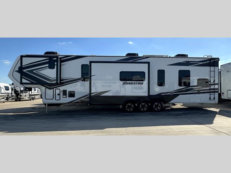 New 2024 Grand Design Momentum GClass 415G Toy Hauler Fifth Wheel at