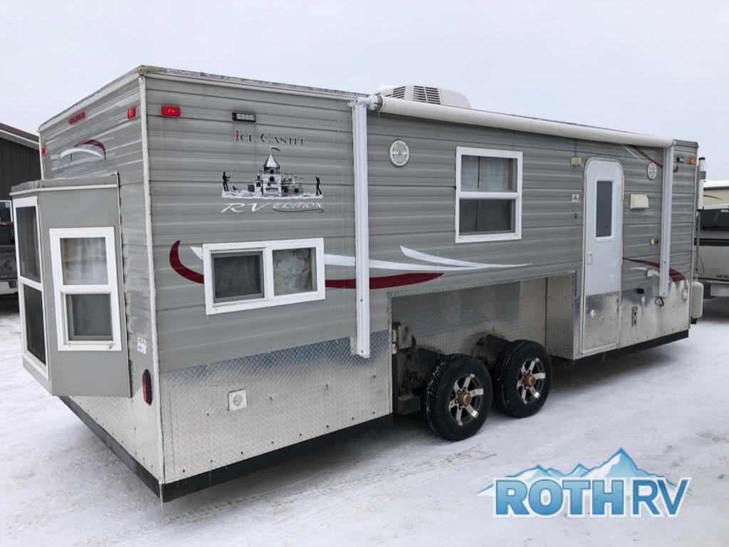 Ice fishing is easy in these decked out campers with heat