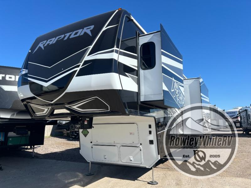 New 2024 Keystone RV Raptor 428 Toy Hauler Fifth Wheel at Rowley White