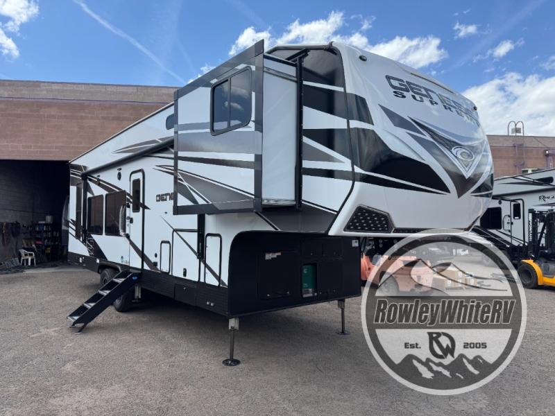 New 2025 Genesis Supreme G3416TS Toy Hauler Fifth Wheel at Rowley
