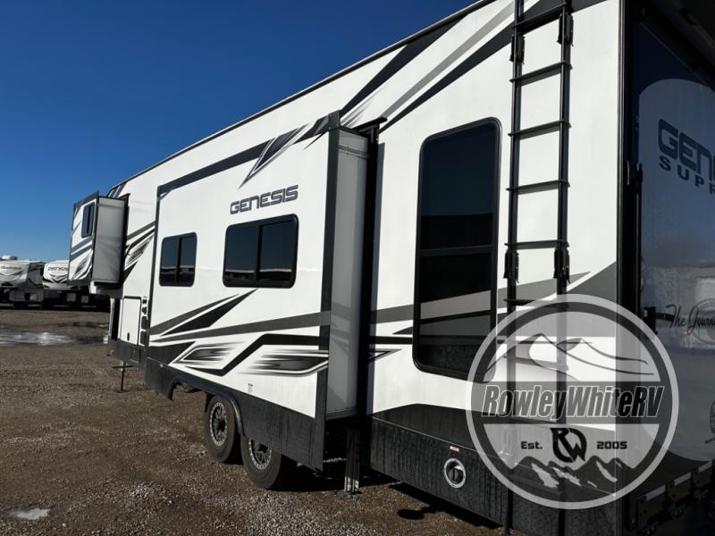 Used 2023 Genesis Supreme 34GSXL Toy Hauler Fifth Wheel at Rowley White RV Idaho Falls, ID 