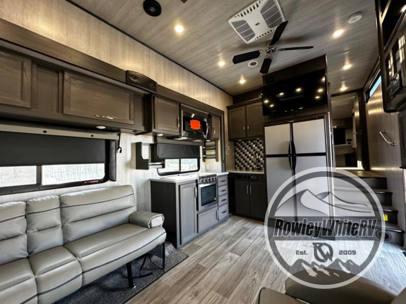 Used 2023 Genesis Supreme 34GSXL Toy Hauler Fifth Wheel at Rowley White RV Idaho Falls, ID 