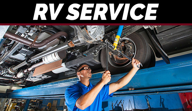 Mechanic working on RV