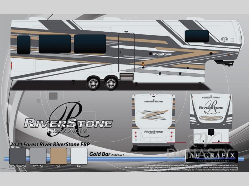 New 2025 Forest River RV RiverStone 42FSKG Toy Hauler Fifth Wheel at RV