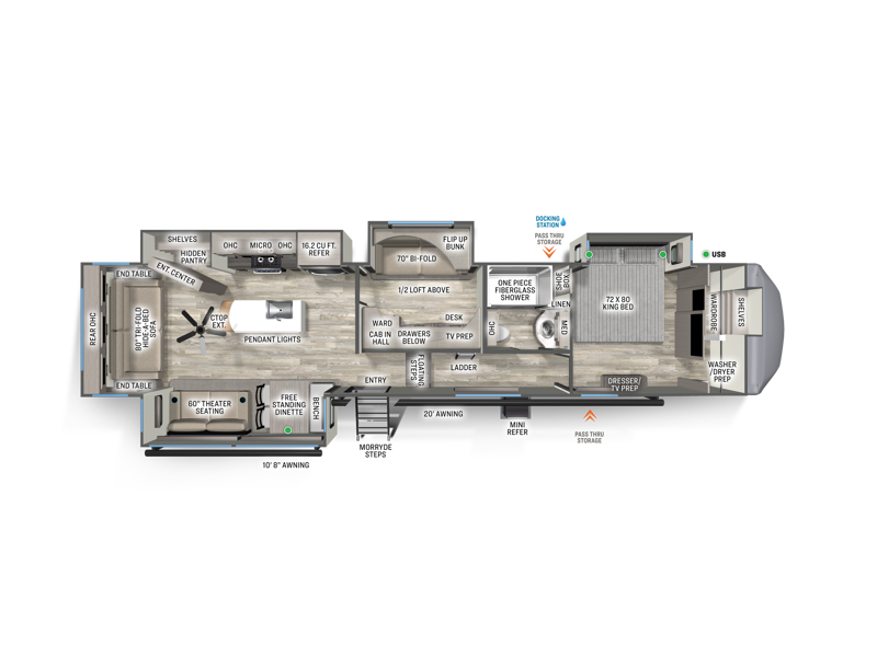 New 2026 Forest River RV Sandpiper 4003MB Fifth Wheel at RV