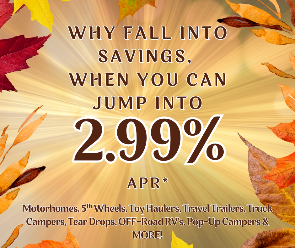 RV Financing 2.99%
