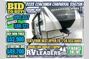 New 2023 Coachmen RV Chaparral 336TSIK Photo
