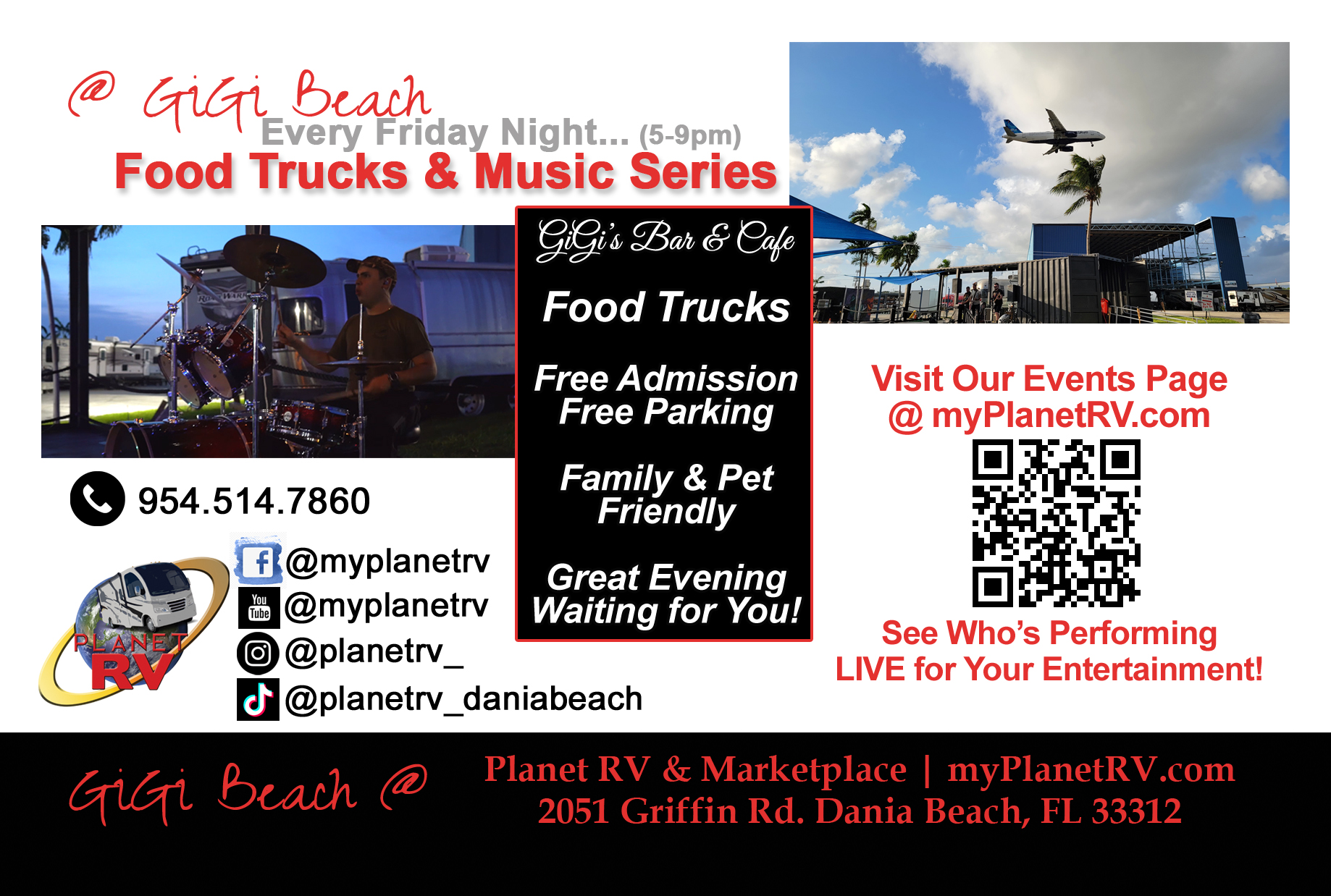 Food Trucks & Music Series Every Friday Night at Planet RV