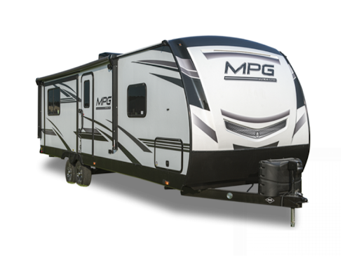 The sleek and strong exterior of the MPG trailer from Cruiser RV.