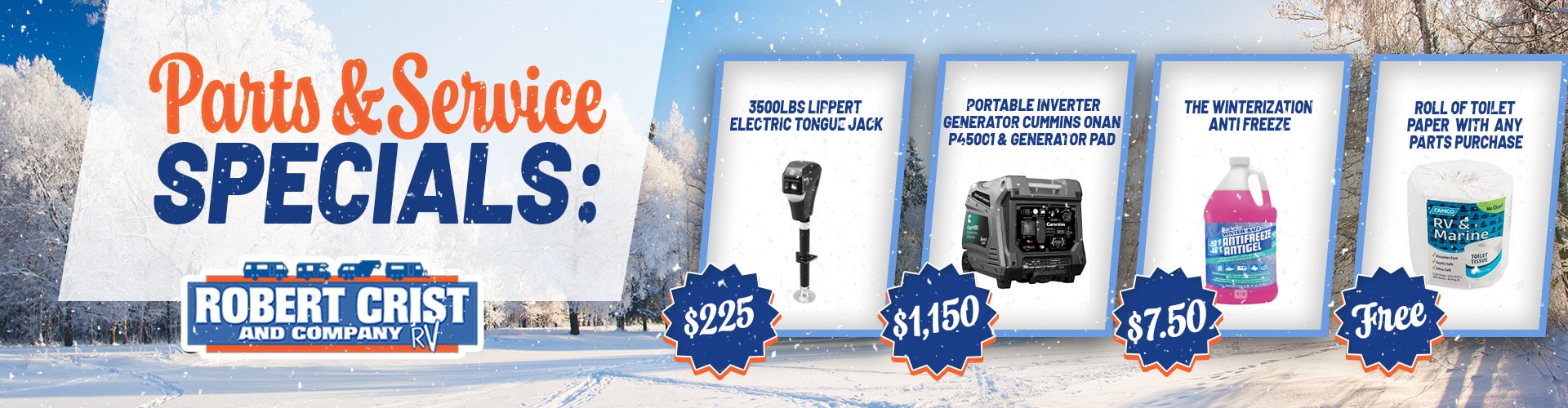 Parts & service Specials