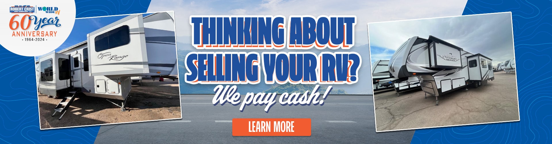 We pay cash for RVs!
