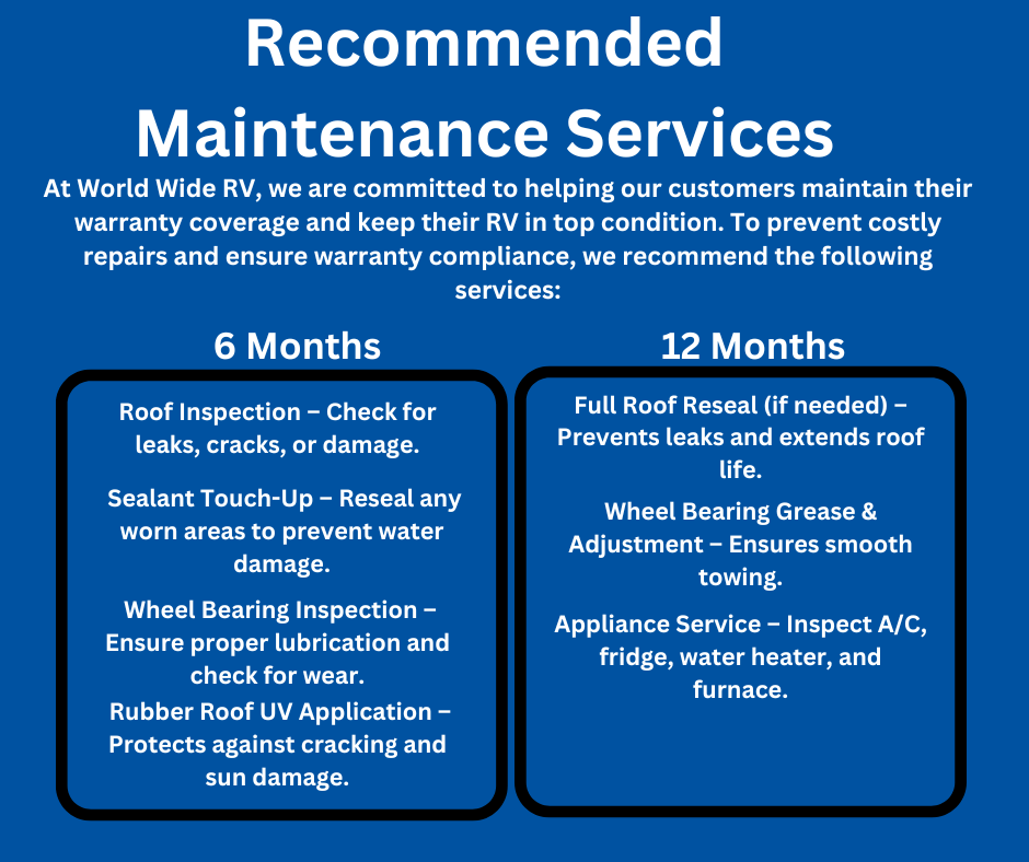 Recommended Maintenance Services